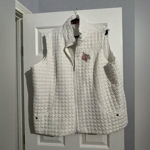 University of Louisville Cardinals Women's Ivory Quilted Vest